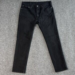 Levis 511 Jeans Mens Size 34x30 Black Slim Fit Straight Leg Denim Pants